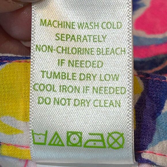 New Lilly Pulitzer Adie Shorts Swept By Tides Pink Floral Print Women's 14 NWT - Picture 8 of 9